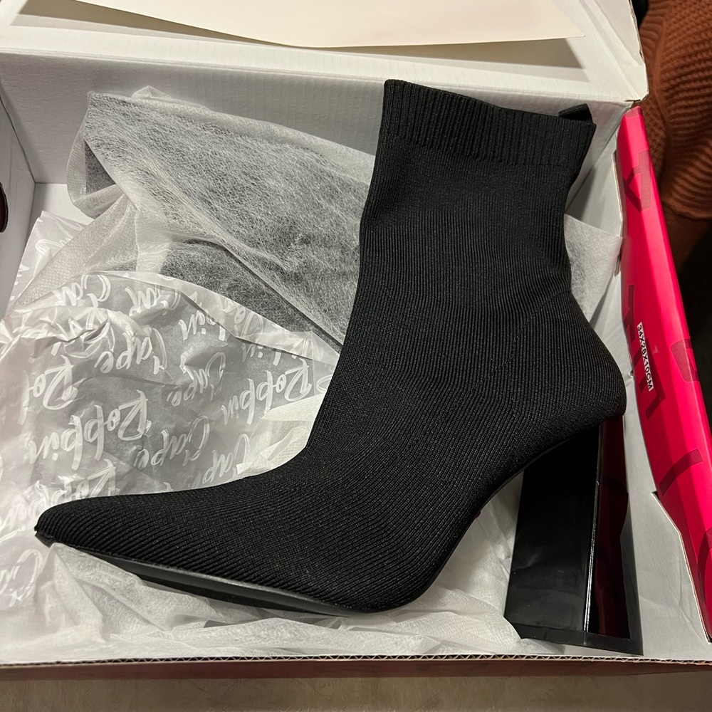 Elegant Black Women's Sock Boots
